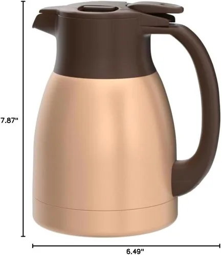 Vista 5 de Zojirushi SH-HB10NZ - Jarra al vacío de acero inoxidable, 1 litro, cobre