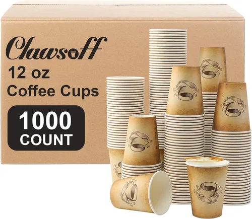 Vista 9 de Clawsoff - Paquete de 200 tazas de café desechables de 10 onzas