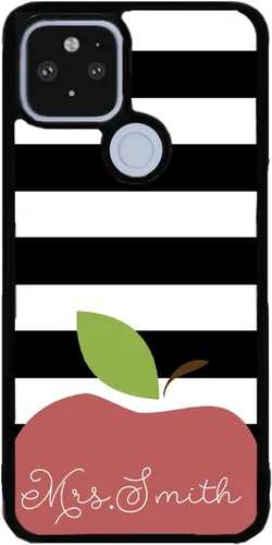 Vista 9 de Regalo de agradecimiento para profesores, funda de goma negra personalizada compatible con Google Pixel 10, 10 Pro, 10 Pro XL, 9a, 9 Pro, Pixel 9