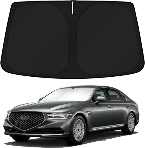 Vista 98 de KUST Parasol para parabrisas para BMW X1 F48 2016, 2017, 2018, 2019, 2020, 2021, 2022, accesorios de ajuste personalizado, parasol plegable