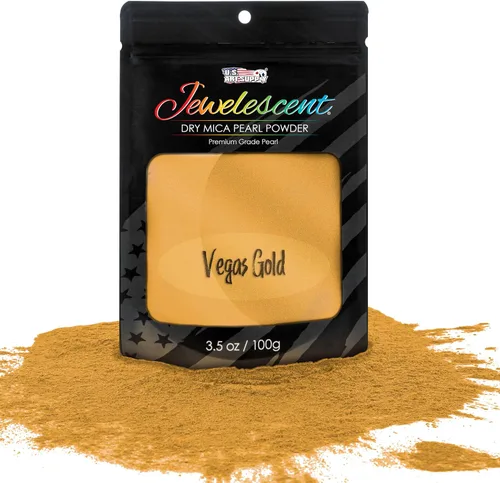 Vista 23 de U.S. Art Supply Polvo de pigmento perla de mica, Aqua 3.5 oz (100g)