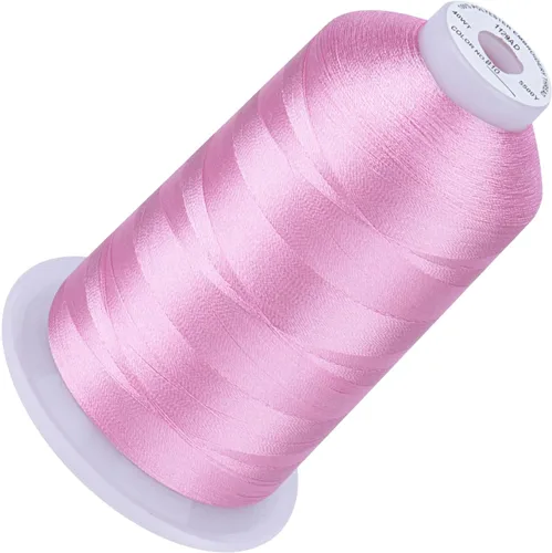 Vista 33 de Simthread 5500 yardas de hilo de bordar, 5000M de alto rendimiento 40WT 100% hilo de poliéster – 170+ colores vívidos, clasificado de alta velocidad