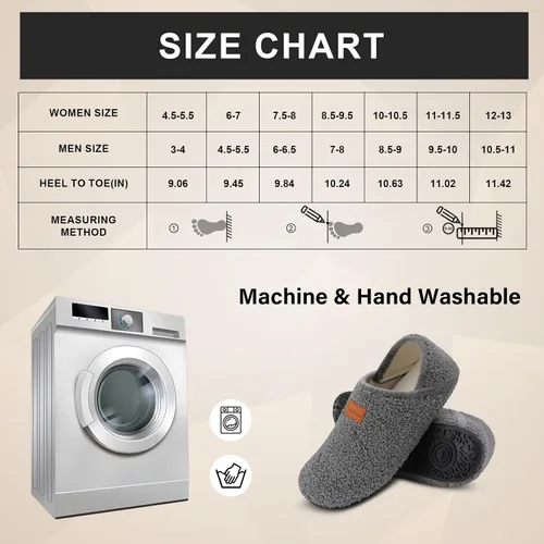 Vista 6 de Scurtain Pantuflas para hombre y mujer, unisex, para adultos, forro de terciopelo, ligeras, para interiores, viajes, suela antideslizante, cálidas