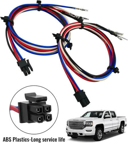 Vista 6 de Arnés de cableado para espejos de remolque Compatible con Chevy Silverado GMC Sierra 1500 2500HD 2014-2018, luces de marcha atrás y señal de giro, 2
