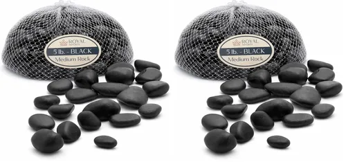 Vista 13 de Royal Imports 5 libras piedras de río decorativas rocas ornamentales, piedras de paisajismo de jardín, grava de relleno para plantas, jarrones