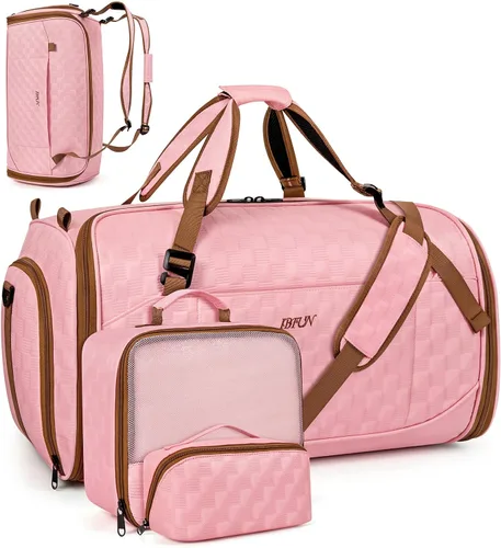 Vista 17 de Bolsa de ropa convertible para viajes, mochila 4 en 1 para mujeres y A-Negro