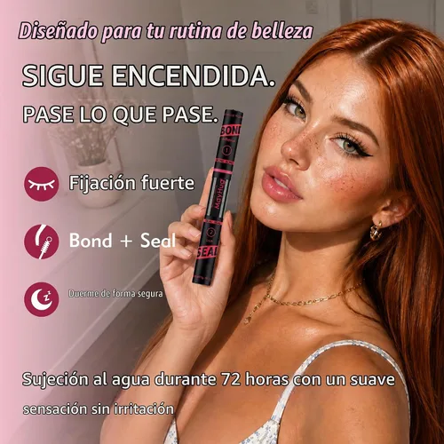 Vista 7 de Mayhug Lash Bond and Seal, pegamento impermeable 2 en 1 para pestañas