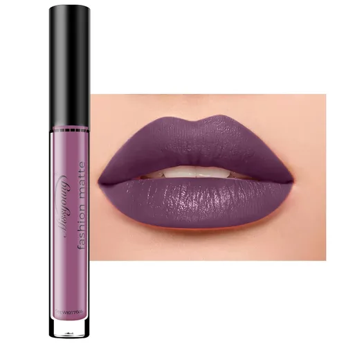 Vista 18 de Maquillaje de lápiz labial líquido gótico mate de Halloween, taza antiadherente impermeable y brillo de labios de larga duración, lápices labiales A1
