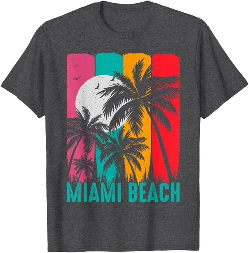 Vista 31 de Camiseta Miami Beach, Negro, S