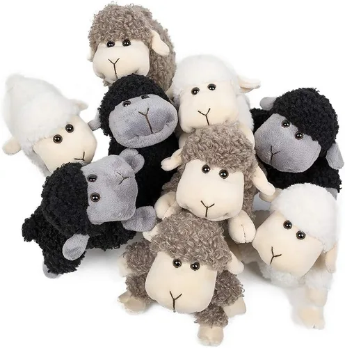 Vista 7 de FRANKIEZHOU - Oveja de peluche, 3 piezas (se sienta, se para y se arrodilla), el mejor regalo para todos
