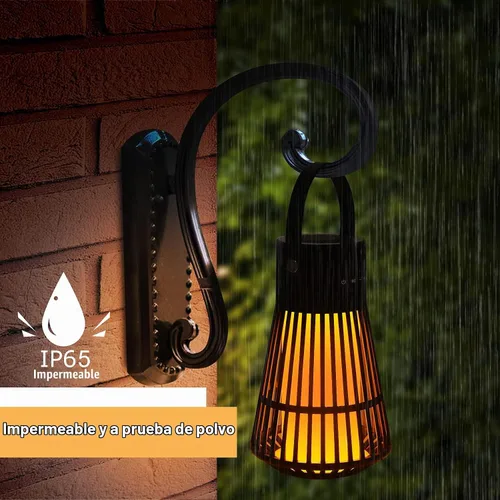 Vista 5 de Altavoz Bluetooth para exteriores con atmósfera de llama, altavoz inalámbrico LED impermeable con antorcha, sonido estéreo, accesorios geniales