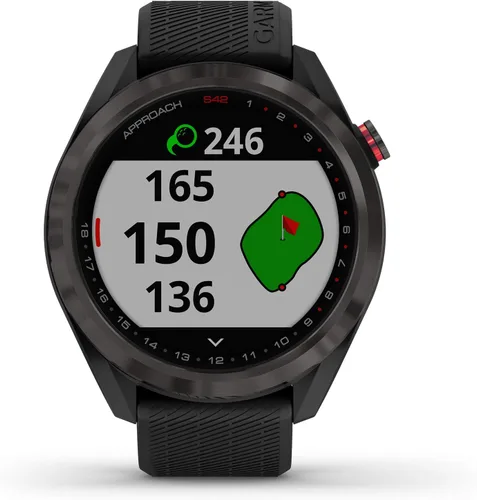 Vista 2 de Garmin Approach S42, reloj inteligente de golf con GPS, ligero con pantalla