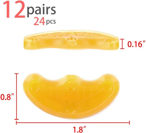 Vista 2 de uxcell Zapatos de goma antideslizantes Suela Saver Talón, puntas de reparación de 24 piezas, 24 unidades (paquete de 1) marrón, Marrón