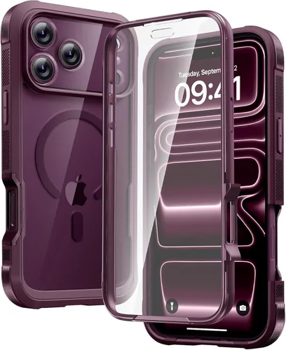 Vista 107 de Carcasa Diaclara diseñada para iPhone 12/12 Pro, carcasa completa resistente con protector de pantalla táctil y antiarañazos integrado, carcasa