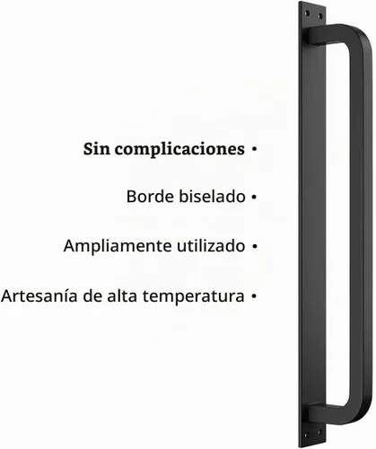 Vista 5 de SMARTSTANDARD Manija de puerta de granero de 12 pulgadas, manija de base
