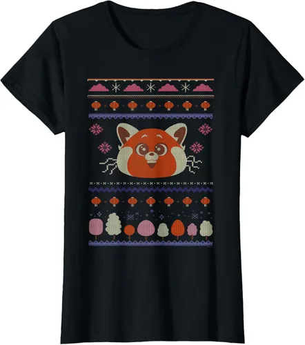 Vista 24 de Disney and Pixar's Turning Red Panda - Suéter feo de Navidad, Negro, S