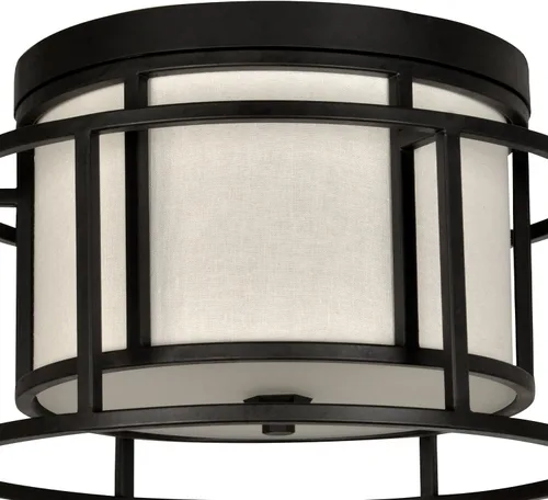 Vista 4 de Diseñador Brian Patrick Flynn's Hulton 2 Light Matte Black Hulton - Soporte de techo