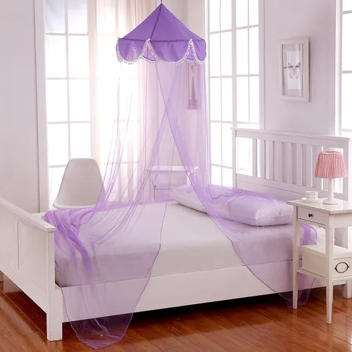 Vista 3 de Cotton Loft Pom - Toldo de cama plegable para niños, tamaño único, color blanco