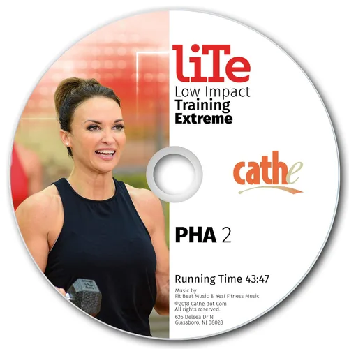 Vista 3 de Cathe Friedrich LITE PHA 2 Low Impact Strength and Toning Workout DVD For Women - A Total Body Metabolic Workout DVD - Use For Weight Loss, Fat