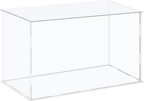 Vista 18 de MECCANIXITY Vitrina de acrílico Caja de plástico Caja de almacenamiento de cubo transparente Ensamble escaparate de 14.1 x 12.2 x 10.2 pulgadas