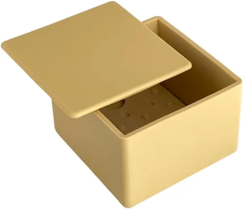 Vista 3 de CapaBunga Bóveda de queso suave – Contenedor reutilizable de almacenamiento de queso artesanal para refrigerador – Contenedor de queso de silicona