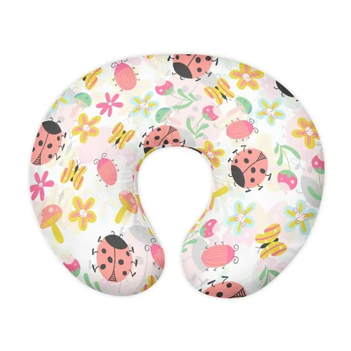 Vista 23 de Forchrinse Bee Daisy - Funda de almohada de lactancia elástica para bebé, fundas de lactancia extraíbles para almohada de lactancia, bonita funda