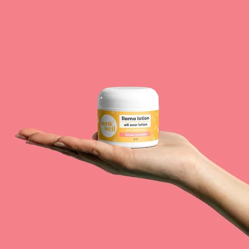 Vista 7 de Wink Well Llama Baby Lotion, cuidado corporal suave para hidratar y calmar la piel seca para bebés, niños y adultos, libre de parabenos, productos