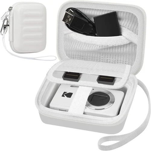 Vista 14 de Funda para cámara digital KODAK PIXPRO FZ55/FZ45/FZ53/FZ43 de 16 MP, bolsa de almacenamiento de viaje con bolsillo de malla para baterías, cables