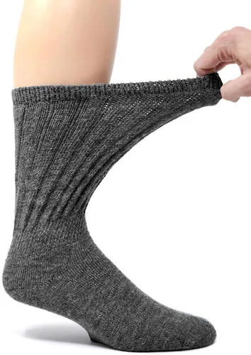 Vista 6 de WARRIOR ALPACA SOCKS Extra ancho Calcetines sueltos de alpaca Unisex Banda cómoda Crew