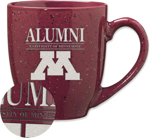 Vista 91 de Rico Industries NCAA Illinois Fighting Illini Alumni - Taza de café de cerámica moteada grabada con láser de 16 onzas
