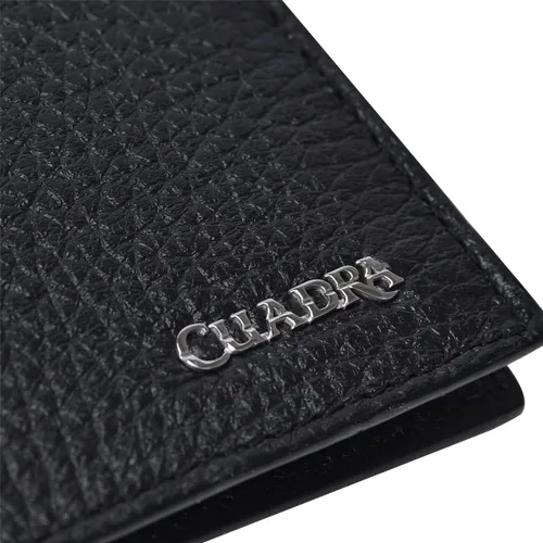 Vista 5 de Cuadra Billetera plegable para hombre en negro genuino ciervo B3042VE