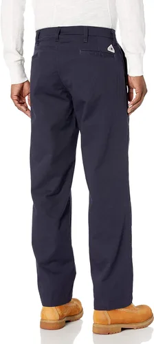 Vista 3 de Bulwark - Pantalón de trabajo ComforTouch de algodón resistente al fuego de 9 onzas con cierre de botón