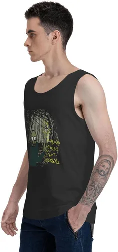 Vista 5 de Anime Manga Salad Fingers Tank Top Men's Summer Round Neckline Vest Cotton Fashion Sleeveless T-Shirts