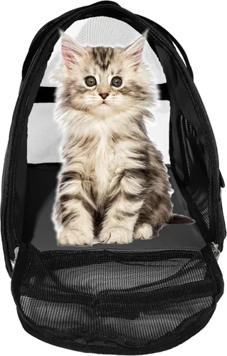 Vista 2 de MuchL Transportador de mascotas de lados suaves para gatos, transportador de perros para gatos pequeños y medianos, perros, cachorros, transportador