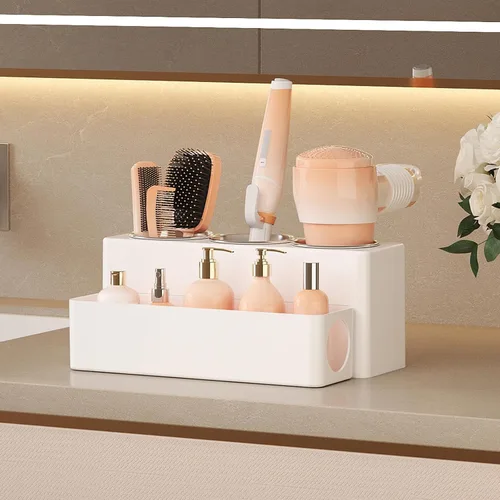 Vista 9 de Lifewit Contenedor de arroz de 25.4 libras, dispensador de arroz con taza medidora y organizador de herramientas para el cabello, soporte