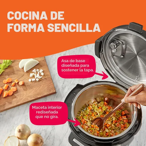 Vista 8 de Instant Pot Duo Plus 6 Qt 9 in 1 Olla de presión multiuso programable, olla de cocción lenta, arrocera, yogurtera, vaporera, para hervir huevos