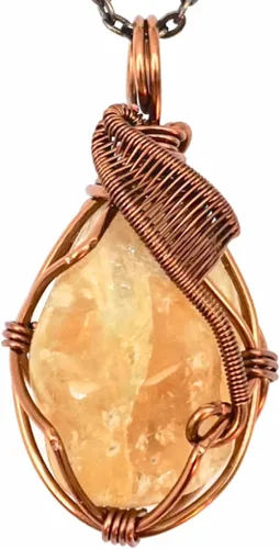 Vista 9 de Collar de Designs by Nature Gems para mujer - Collar con colgante de diseñador - Cadena de bronce antiguo