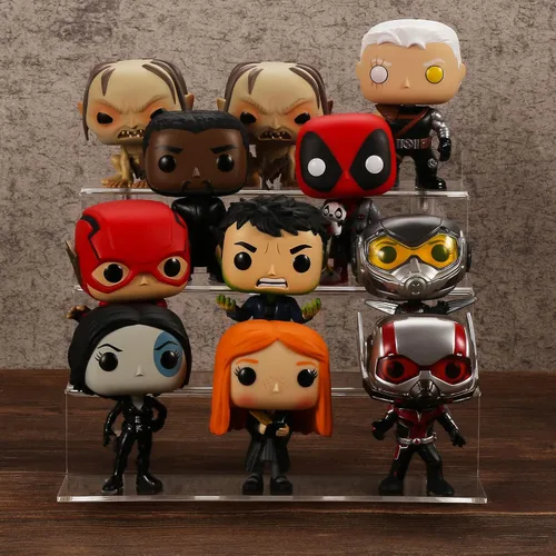 Vista 5 de bigantss Estante acrílico de 9 pulgadas para organizador de perfumes, estantes Funko POP de 4 niveles, organizador de colonia, soporte de exhibición
