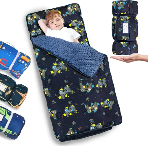 Vista 10 de Primlect - Tapete para siesta con almohada, saco de dormir extra grande grueso Beige