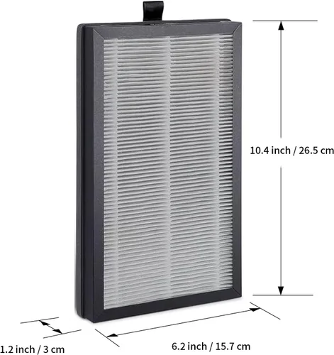 Vista 8 de Priestley Filtro de repuesto para purificador de aire, filtro de repuesto True HEPA con filtración de 3 etapas, elimina el 99.97% de humo, olor