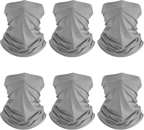 Vista 18 de Geyoga 6 piezas de protección UV para el verano, polaina de cuello refrescante, ropa para la cara, polaina para cuello, bufanda, protector solar