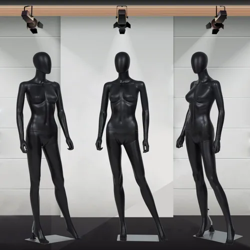 Vista 8 de Kinsuite 2 piezas de maniquí de cuerpo completo para mujer, soporte extraíble ajustable, forma de maniquí femenino, exhibición realista con base