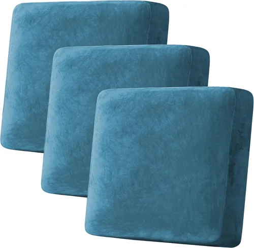 Vista 166 de H.VERSAILTEX Funda de cojín elástica de terciopelo para sofá, funda de cojín de felpa para cojines de silla, protector de muebles, cojín de asiento