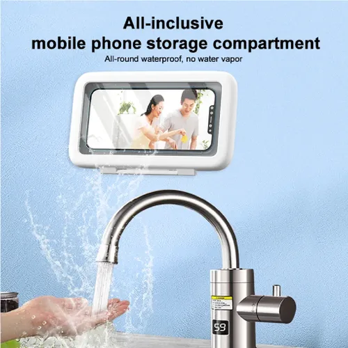 Vista 3 de Soporte De Teléfono Para El Baño Impermeable