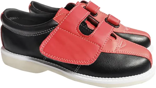 Vista 4 de DHAEY Zapatos de bolos para hombre y mujer, ligeros, transpirables, antideslizantes, para interiores, zapatos deportivos de bolos unisex para adultos