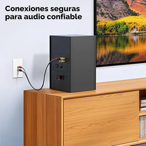 Vista 2 de Cable Matters Paquete de 2 placas de pared de alambre para altavoces, 2