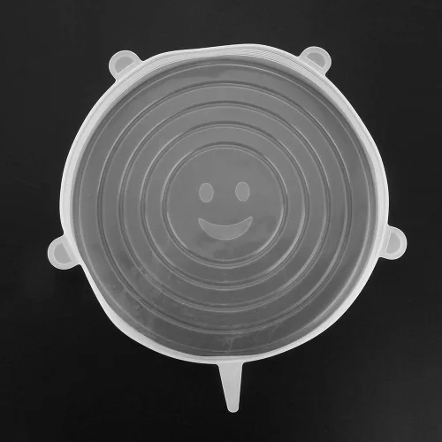 Vista 7 de Cubierta fresca, cubierta de tazón, tapa de alimentos, cubierta de microondas, 6 piezas, reutilizable para el hogar