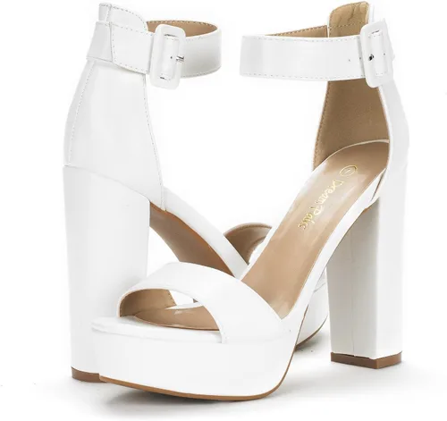 Vista 3 de DREAM PAIRS - Sandalias de plataforma con tacón alto para mujer