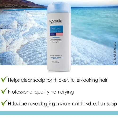 Vista 2 de Dead Sea Premier Champú Anti Pérdida De Cabello 6.8 fl oz/6.8oz
