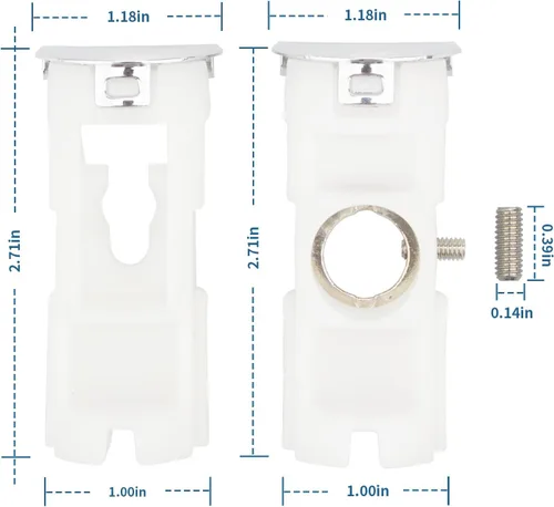 Vista 2 de DA61-07540A Versión mejorada para mango de refrigerador y congelador Samsung Kit de reemplazo para mango de puerta de congelador Samsung